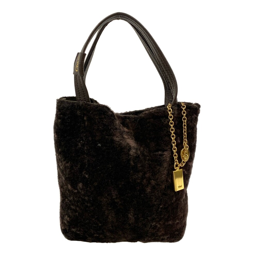 Chloe Spin Small Tote Bag Dark Brown #344939C88B